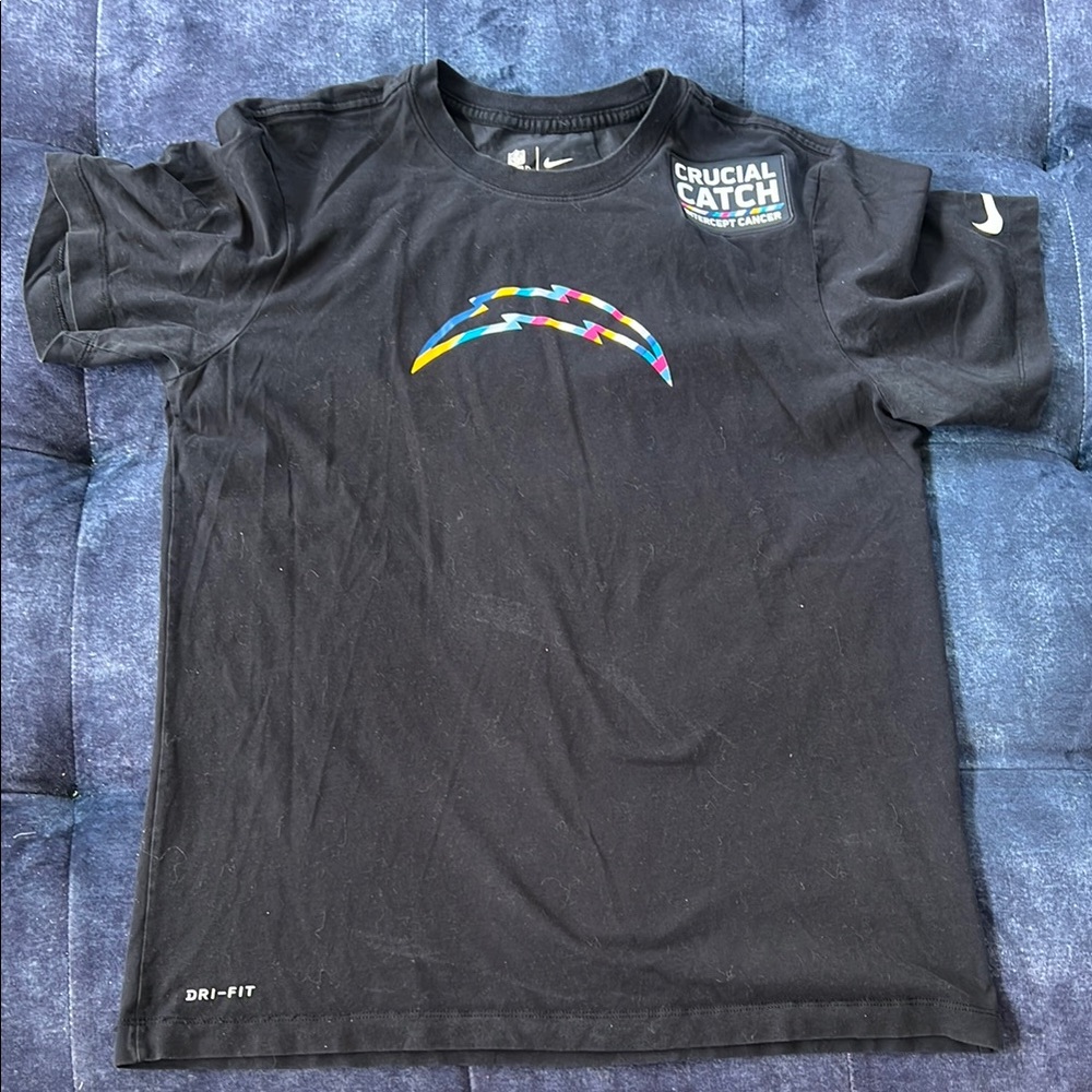 Nike Black Dri-FIT NFL Crucial Catch Chargers Tee